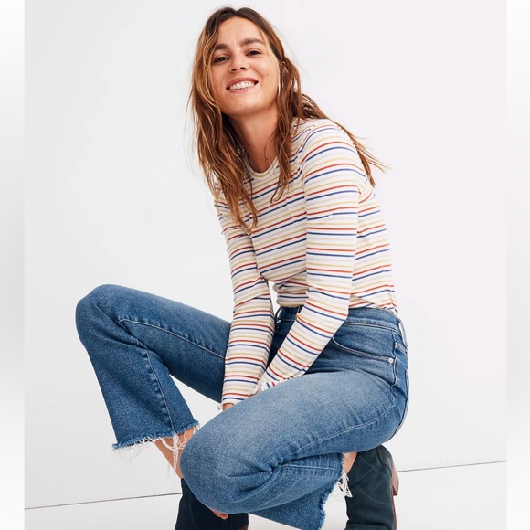 SOLD OUT Madewell Cali Demi-Boot Jeans Fleetwood Wash - Picture 2 of 5